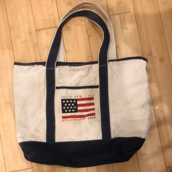 unbranded Handbags - Vintage Y2K Canvas American Flag canvas tote bag